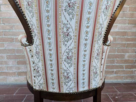 Louis Phillippe Style Padded Armchair, Italy, 1980s-ZUW-1799525