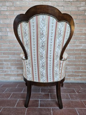 Louis Phillippe Style Padded Armchair, Italy, 1980s-ZUW-1799525