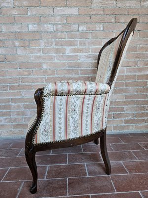 Louis Phillippe Style Padded Armchair, Italy, 1980s-ZUW-1799525