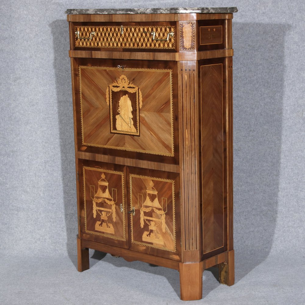 Louis Seize Baroque Secretaire