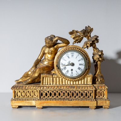 Louis Seize Mantel Clock in a Giltwood Case-VEI-1807165