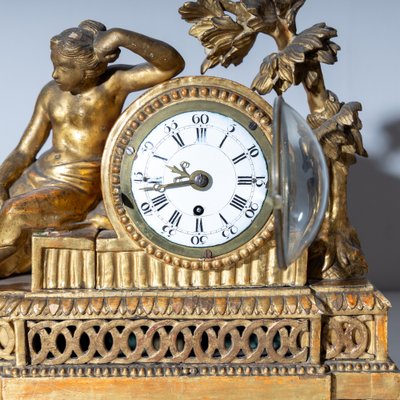 Louis Seize Mantel Clock in a Giltwood Case-VEI-1807165