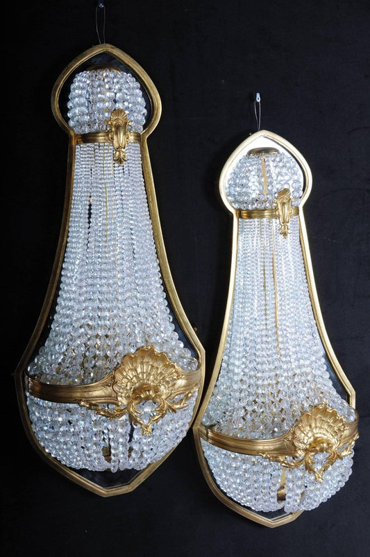 Louis Seize Style Wall Lamps, 1790s, Set of 2