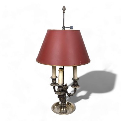 Louis Style Bouillote Lamp in Silvered Bronze-HLV-2024386