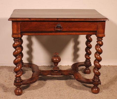 Louis XIII Side Table in Walnut, 17th Century-HPU-1784293