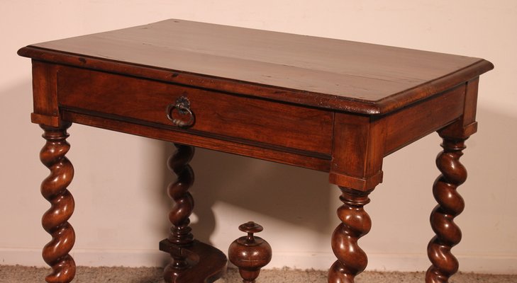 Louis XIII Side Table in Walnut, 17th Century-HPU-1784293