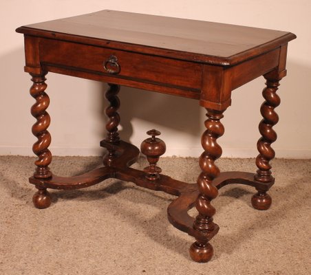 Louis XIII Side Table in Walnut, 17th Century-HPU-1784293