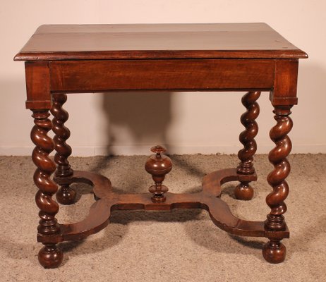 Louis XIII Side Table in Walnut, 17th Century-HPU-1784293