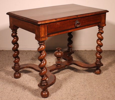 Louis XIII Side Table in Walnut, 17th Century-HPU-1784293