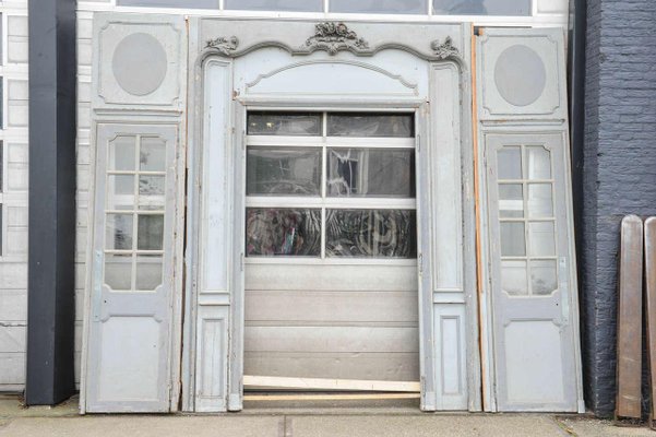 Louis XIV 4-Door Carved Oak Paneling, France, 1700s-TDA-1376330