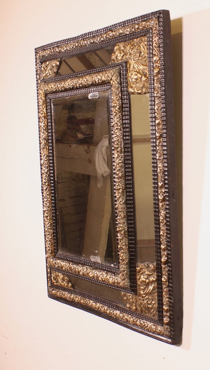 Louis XIV Mirror in Blackened Wood