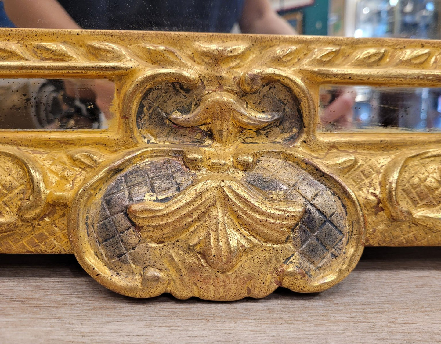 Louis XIV Mirror in Carved Gilt Wood, France