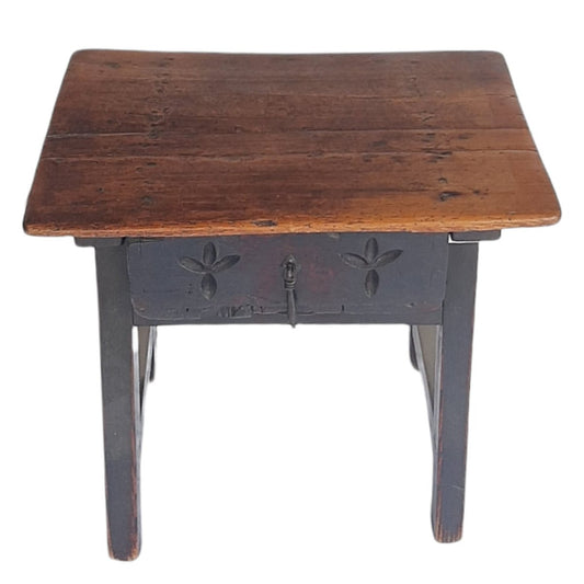 Louis XIV Spanish Walnut Low Table with Drawer