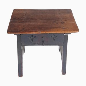 Louis XIV Spanish Walnut Low Table with Drawer-TCS-1065607