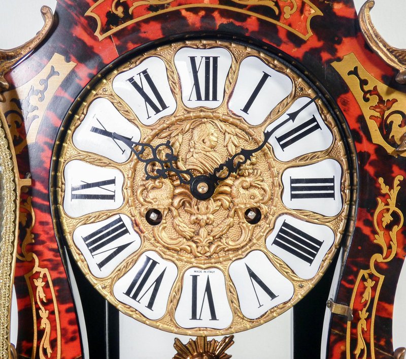 Louis XIV Style Boulle Pendulum Clock, 1900s