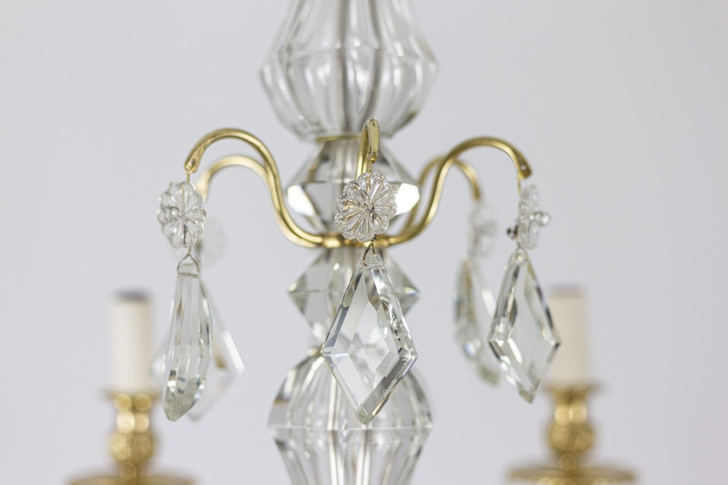 Louis XIV Style Chandelier in Crystal and Gilt Bronze, 1880s