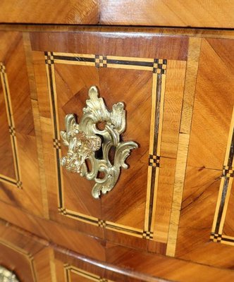 Louis XIV Tomb Chest of Drawers in Regional Wood Marquetry-RVK-1132109