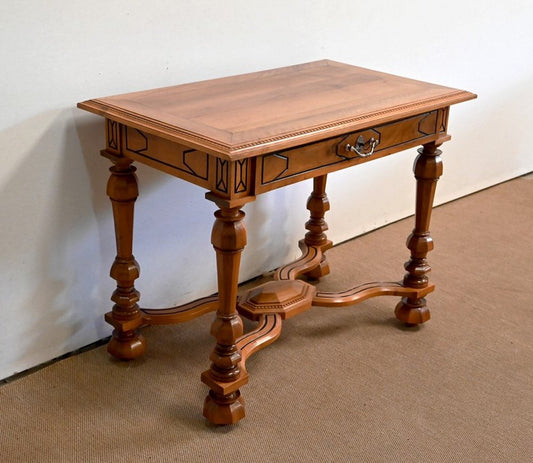 Louis XIV Walnut Table, Late 19th Century