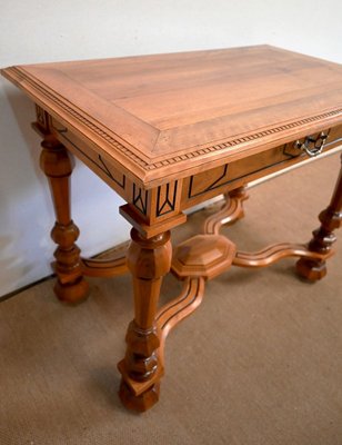 Louis XIV Walnut Table, Late 19th Century-RVK-1394683