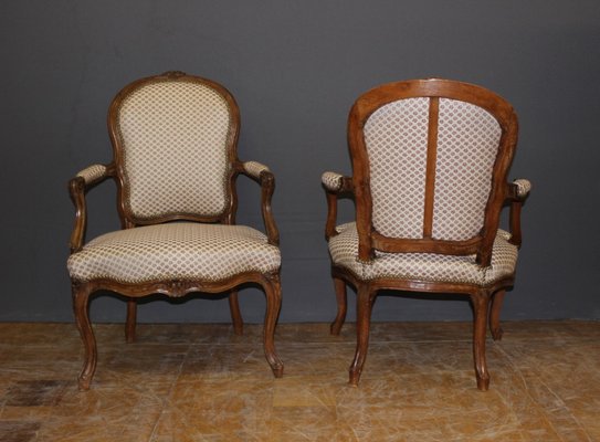 Louis XV Armchairs, Set of 2-BCR-1180617