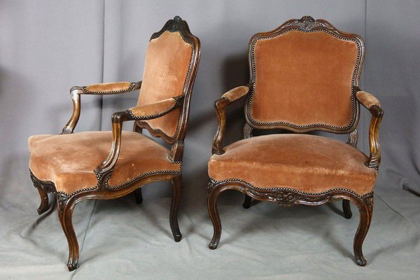 Louis XV Armchairs, Set of 2-WSV-1353366