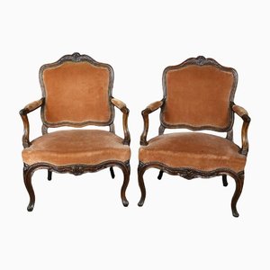 Louis XV Armchairs, Set of 2-WSV-1353366