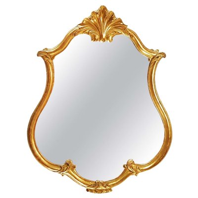 Louis XV Baroque Gold Wall Mirror, France, 1780-POM-1178058