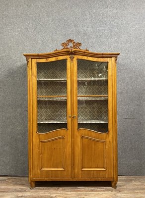 Louis XV Cabinet with Shelves in Light Wood, 1800s-MWB-1336291