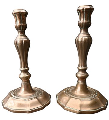 Louis XV Candlesticks in Bronze, Set of 2-RIK-1768093