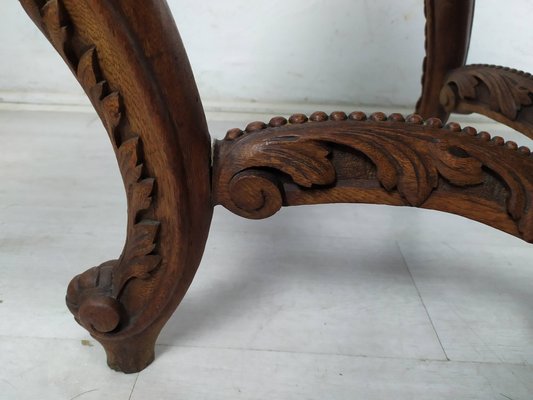 Louis XV Carved Oak Side Table-EAD-1784480