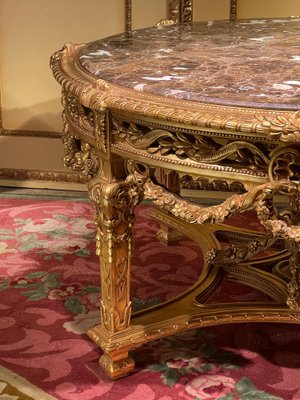 Louis XV Center Table in Beech-FLW-1402069