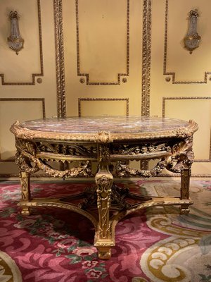 Louis XV Center Table in Beech-FLW-1402069