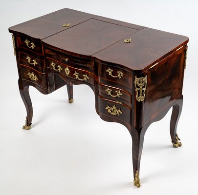 Louis XV Centerpiece Dressing Table in Rosewood Veneer-UQL-960738