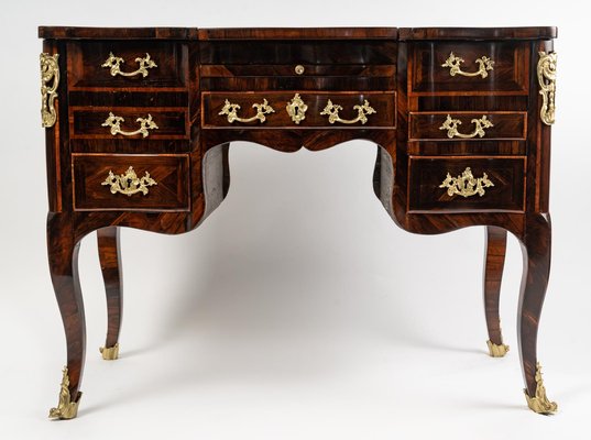 Louis XV Centerpiece Dressing Table in Rosewood Veneer-UQL-960738