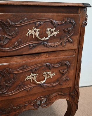 Louis XV Chest of Drawers in Walnut, 18th Century-RVK-1337824