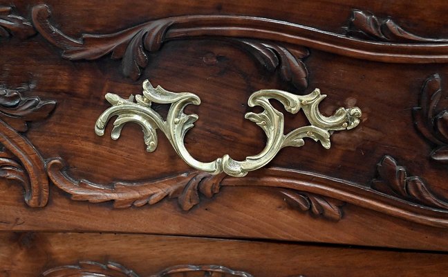 Louis XV Chest of Drawers in Walnut, 18th Century-RVK-1337824