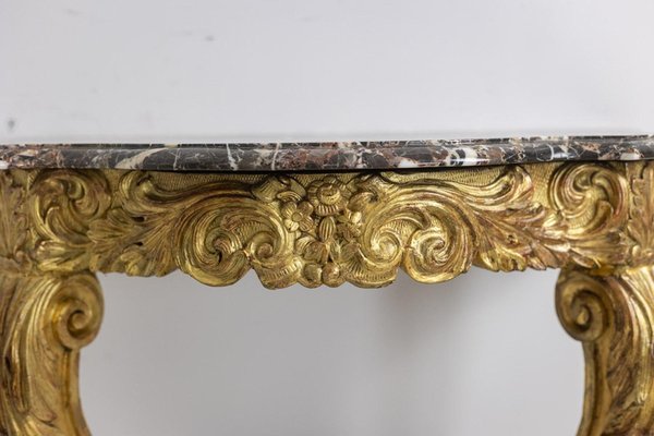 Louis XV Console in Gilded and Carved Wood, 1880s-CEJ-2020871