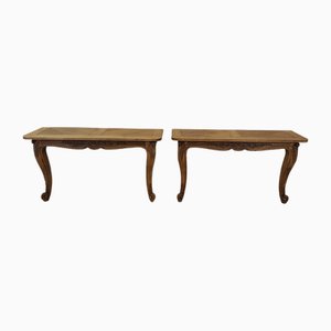 Louis XV Consoles in Oak, Set of 2-TUK-2020101