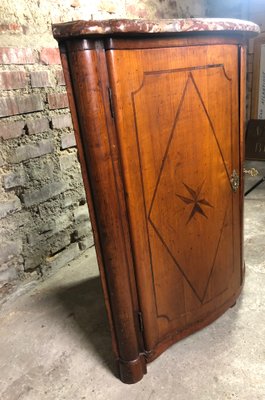 Louis XV Curved Buffet in Marquetry from J.B GALET-RWZ-1030761