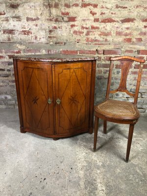 Louis XV Curved Buffet in Marquetry from J.B GALET-RWZ-1030761