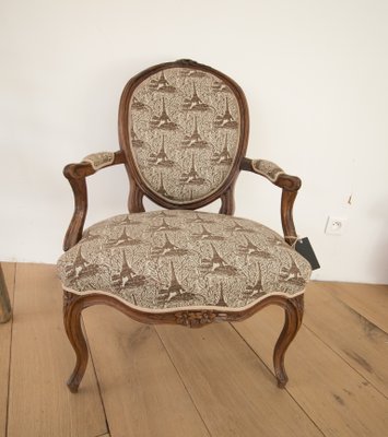 Louis XV Eiffel Tower Lounge Chair-CTF-685984