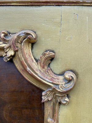 Louis XV French Painted and Gilded Trumeau Mirror-GQM-1821346