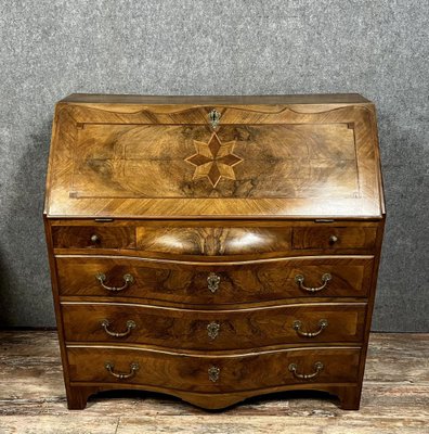 Louis XV Galbae Chest of Drawers in Bramble and Marquetry-MWB-1795538