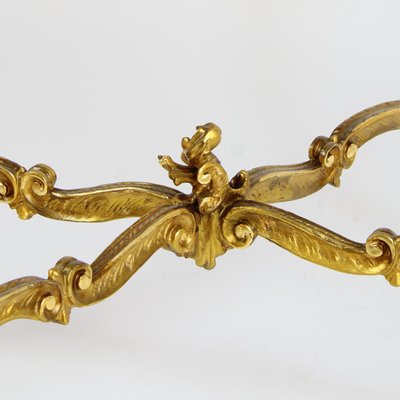 Louis XV Gilded Salon Table with Scagliola Top, France, 1860s-KMT-1293804