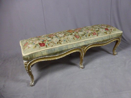 Louis XV Gilded Wooden Bench-WSV-937739