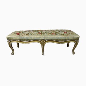 Louis XV Gilded Wooden Bench-WSV-937739