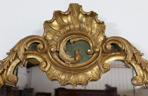 Louis XV Gold Wooden Rock Mirror, 1900s-RVK-1316681