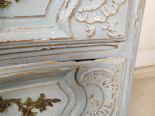 Louis XV Gray Blue Dresser-EAD-1777994