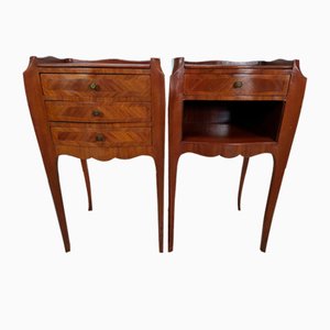 Louis XV Marquetry Nightstands, 1930s, Set of 2-EAD-1747229