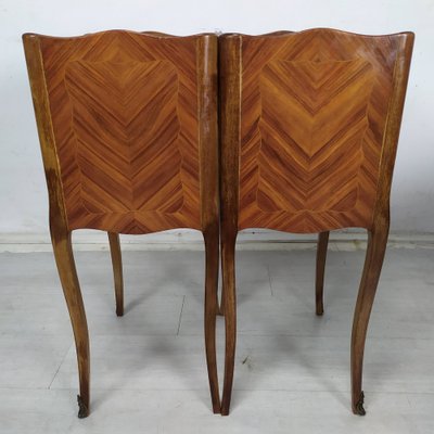 Louis XV Marquetry Nightstands, 1950s, Set of 2-EAD-1768663